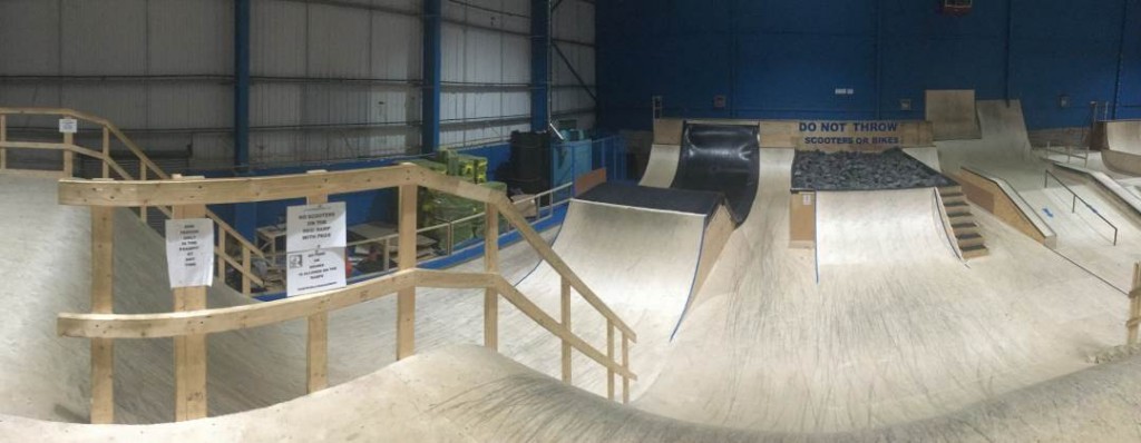 RampWorld Cardiff Performance Area. Including foam pit and resi ramp.